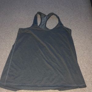 Gray athletic tank top